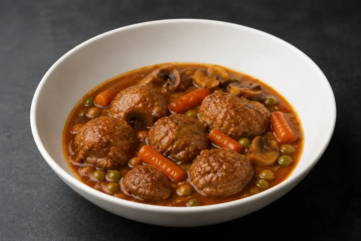 Albóndigas a la jardinera