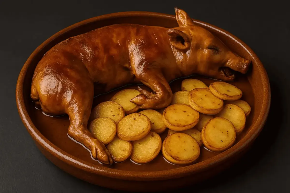 Cochinillo asado entero de Kilo y Cuarto