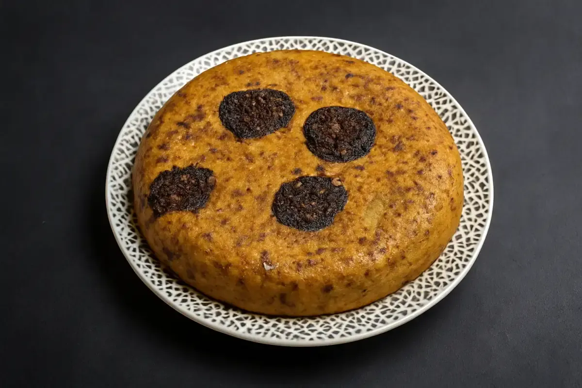 Tortilla de patata con morcilla